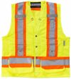 Am image of a Custom Sumaggo High Visibility Surveyor Vest in Lime!