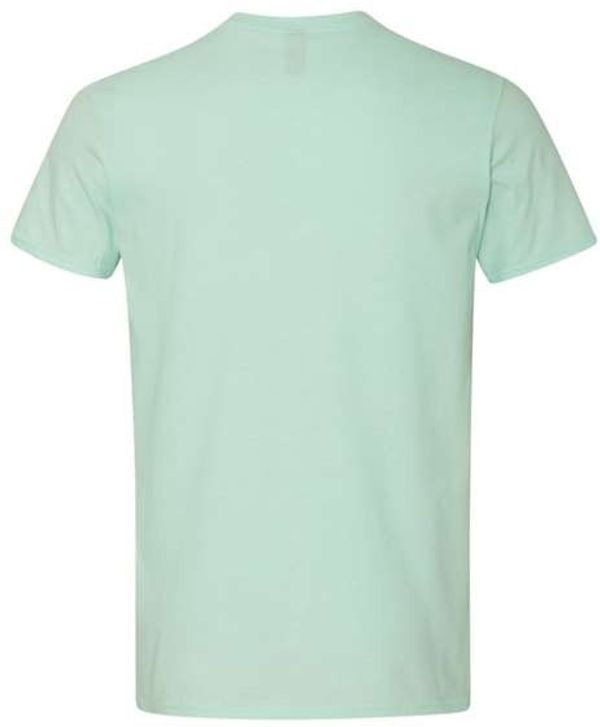 Am image of a Custom Gildan Softstyle Lightweight TShirt in Teal Ice!