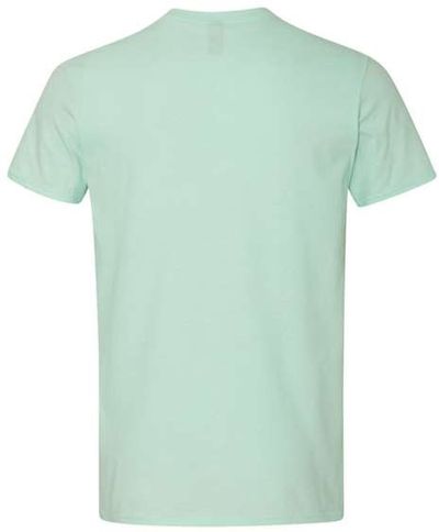 Am image of a Custom Gildan Softstyle Lightweight TShirt in Teal Ice!