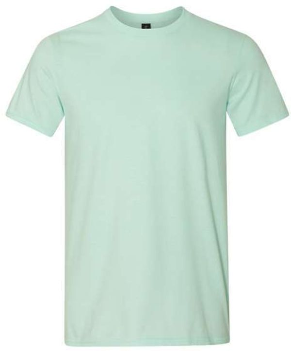 Am image of a Custom Gildan Softstyle Lightweight TShirt in Teal Ice!