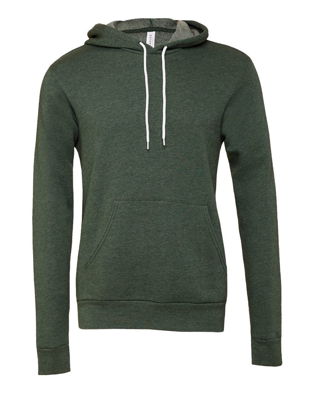 Bella and Canvas Unisex Sponge Fleece Pullover Hoodie in Heather Forest