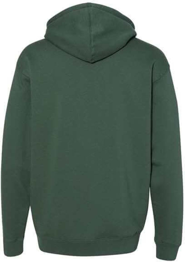 Am image of a Custom Independent Trading Co. Heavyweight Hooded Sweatshirt in Alpine Green!