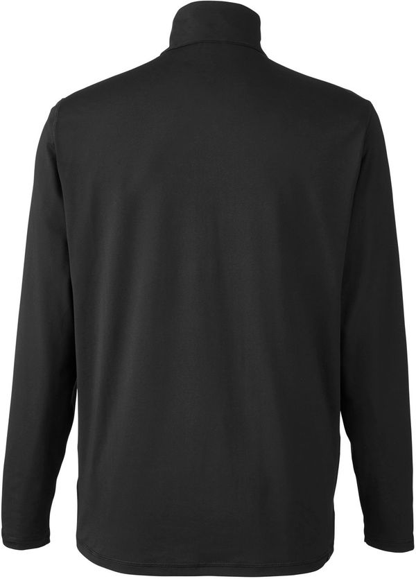 Am image of a Custom Puma Golf Men's Cloudspun Quarter Zip in PUMA BLACK!