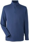 Am image of a Custom Puma Golf Men's Cloudspun Quarter Zip in NAVY BLAZER HTHR!