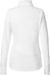 Am image of a Custom Puma Golf Ladies Gamer Golf Quarter Zip in BRIGHT WHITE!