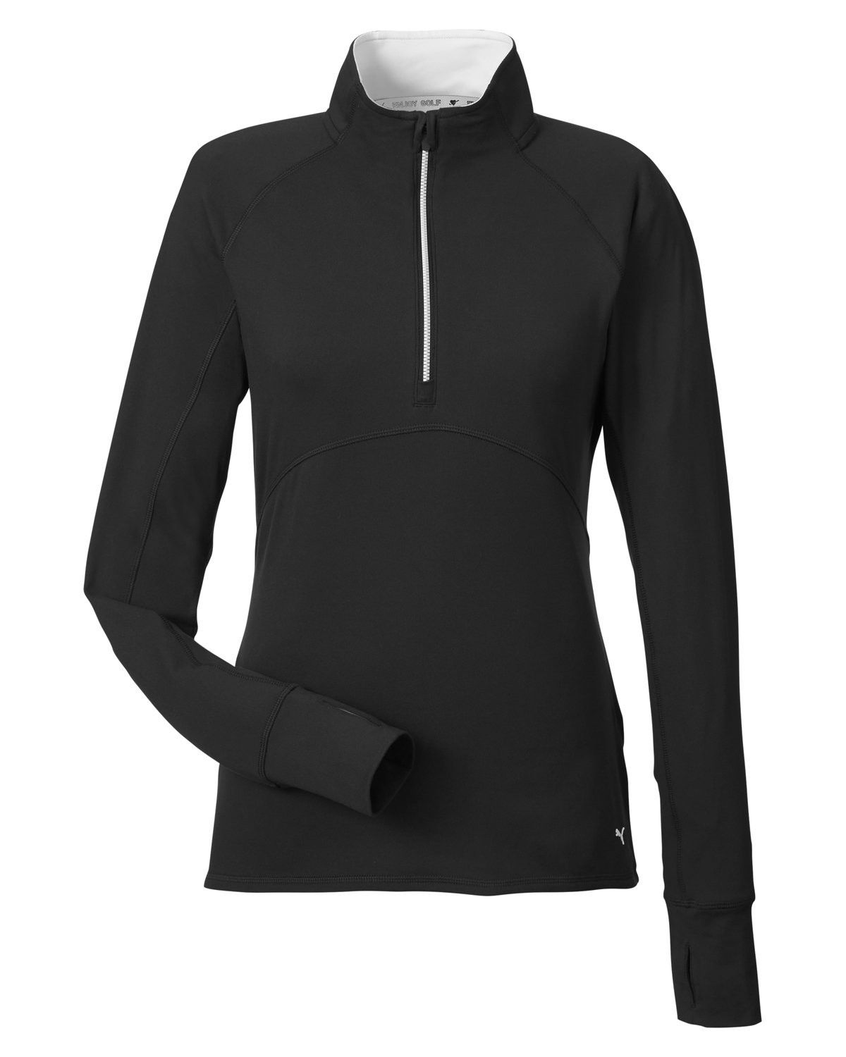 Puma Golf Ladies Gamer Golf Quarter Zip in PUMA BLACK