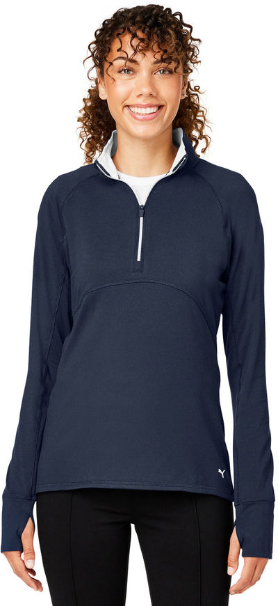 An image of a Custom Puma Golf Ladies Gamer Golf Quarter Zip!