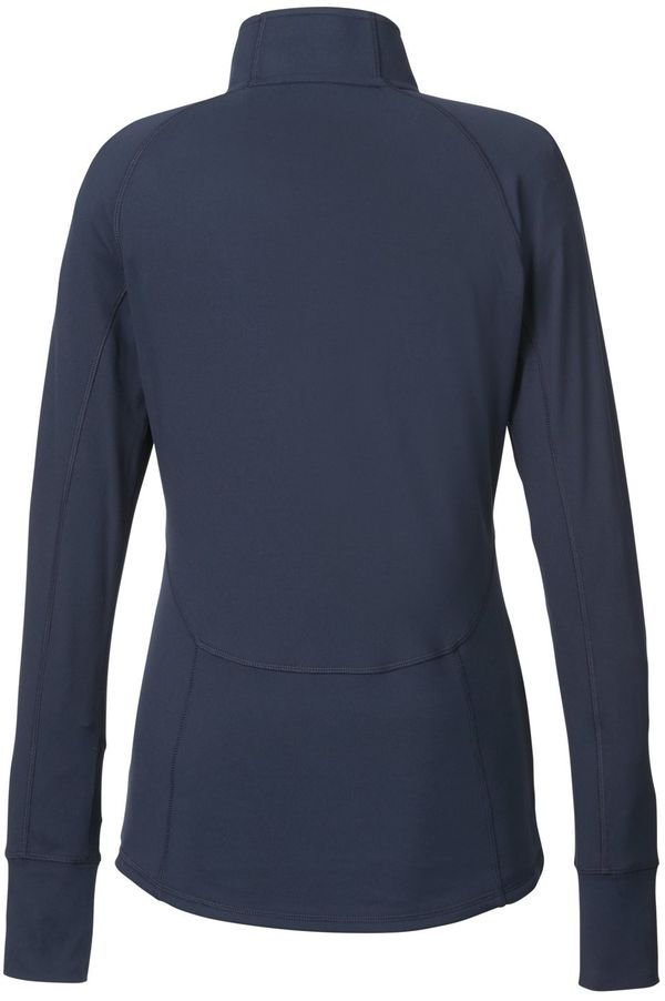 Am image of a Custom Puma Golf Ladies Gamer Golf Quarter Zip in NAVY BLAZER!