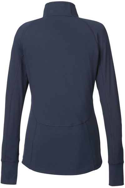 Am image of a Custom Puma Golf Ladies Gamer Golf Quarter Zip in NAVY BLAZER!