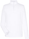 Am image of a Custom Puma Golf Mens Quarter Zip in Bright White!