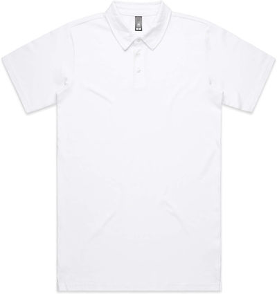 Am image of a Custom AS Colour Men's Chad Polo in White!