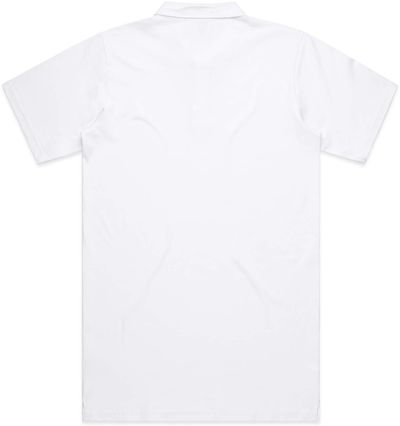 Am image of a Custom AS Colour Men's Chad Polo in White!