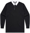 Am image of a Custom AS Colour Men's Rugby Jersey in Black!