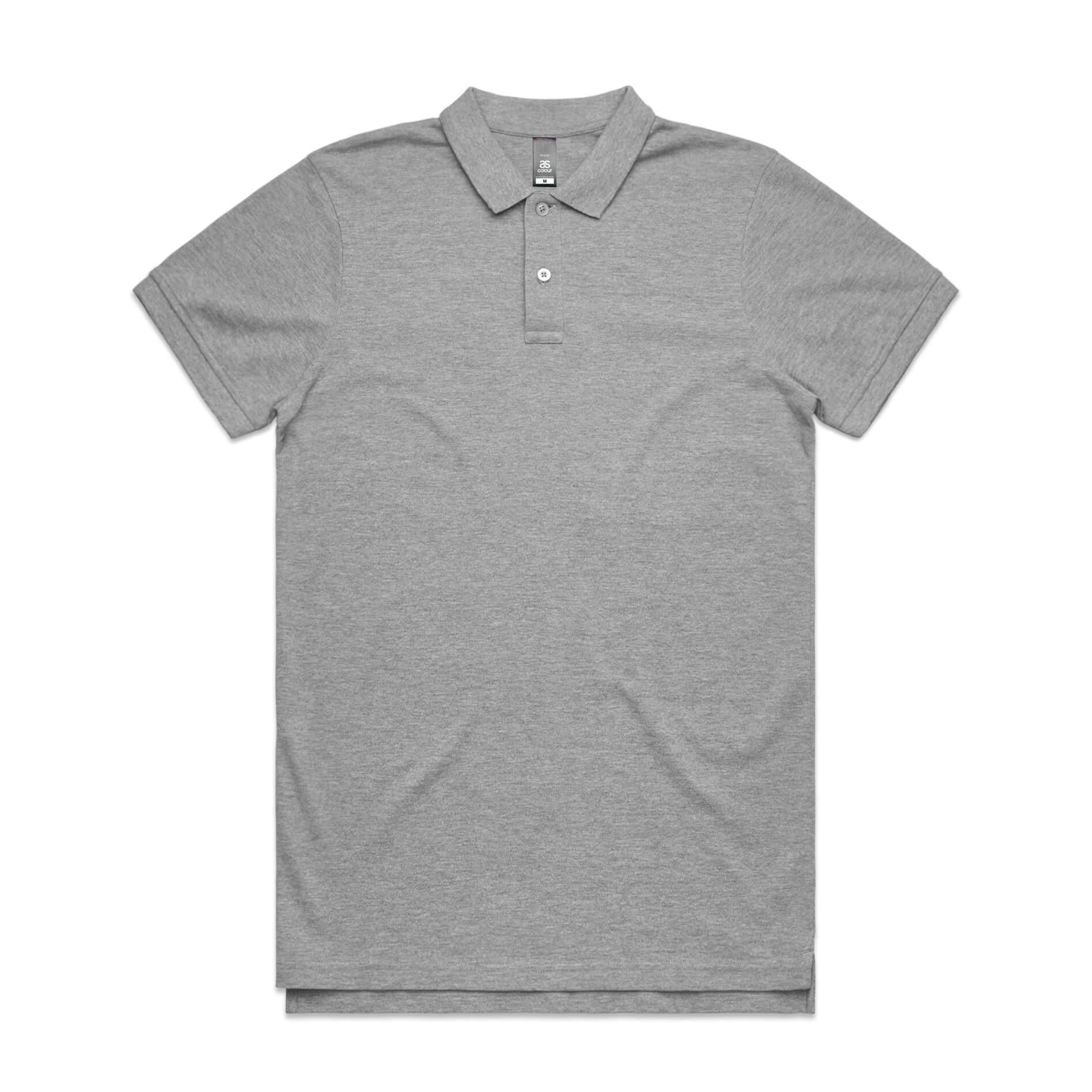 AS Colour Men's Pique Polo in Athletic Heather