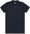 Am image of a Custom AS Colour Men's Pique Polo in Navy!