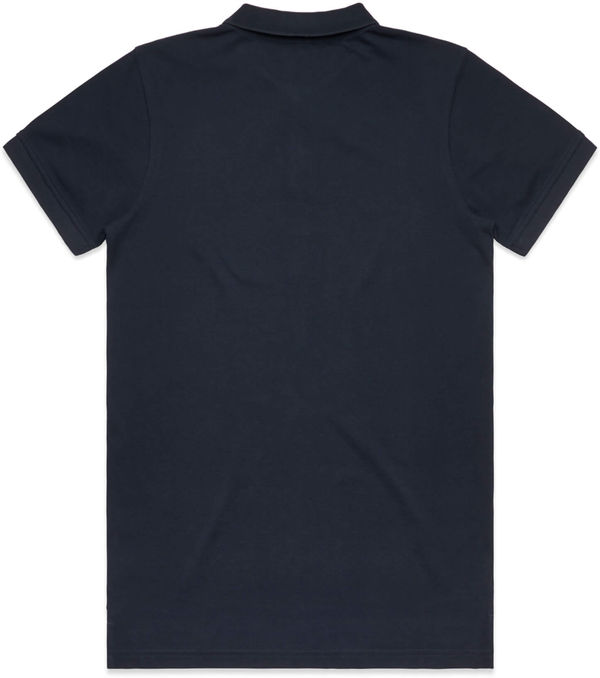 Am image of a Custom AS Colour Men's Pique Polo in Navy!