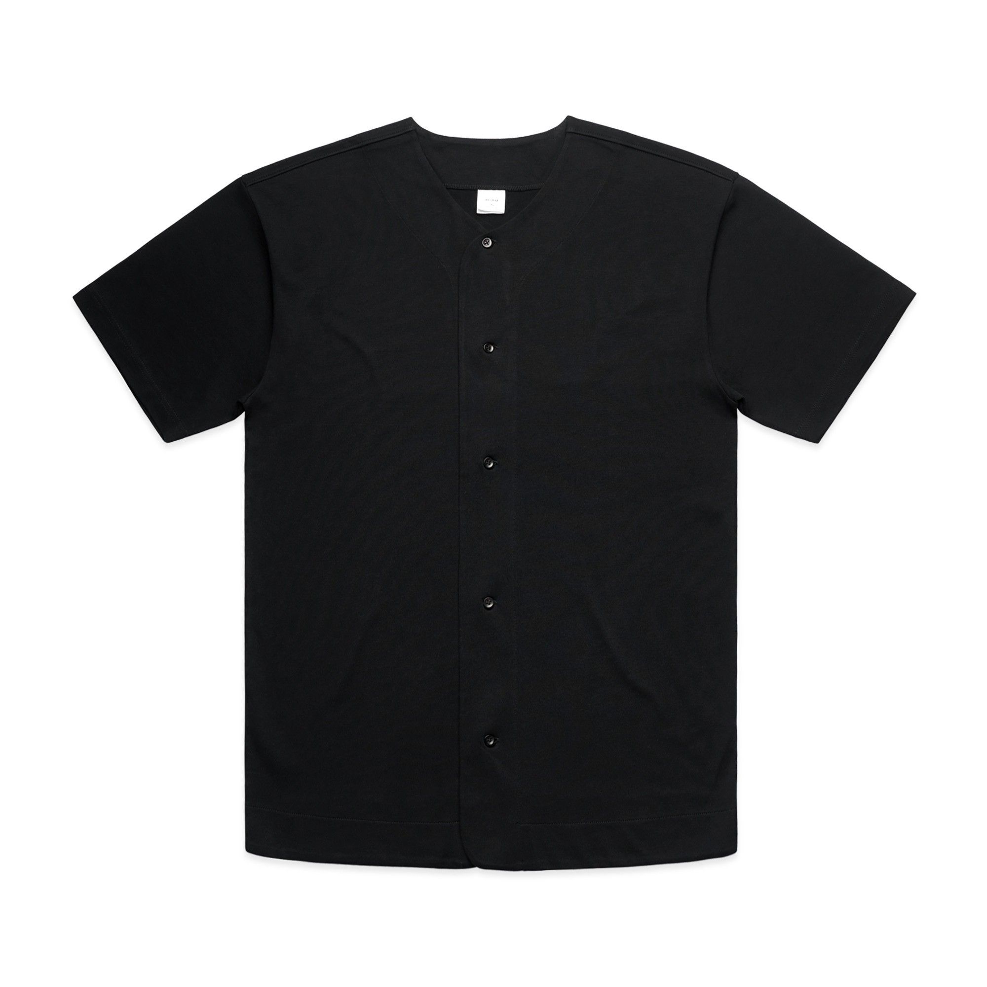AS Colour Mens Heavy Baseball Jersey in Black