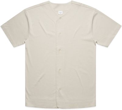 Am image of a Custom AS Colour Mens Heavy Baseball Jersey in Bone!