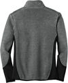 Am image of a Custom Port Authority RTek Pro Fleece Full Zip Jacket in Charcoal Heather/Black!