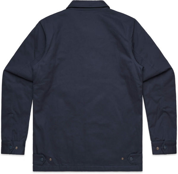 Am image of a Custom AS Colour Men's Work Jacket in Navy!