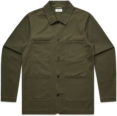 Am image of a Custom AS Colour Mens Chore Jacket in Army!