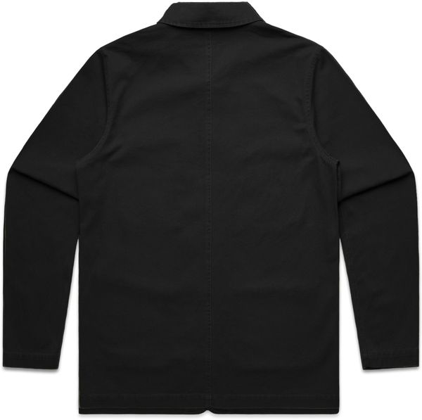 Am image of a Custom AS Colour Mens Chore Jacket in Black!