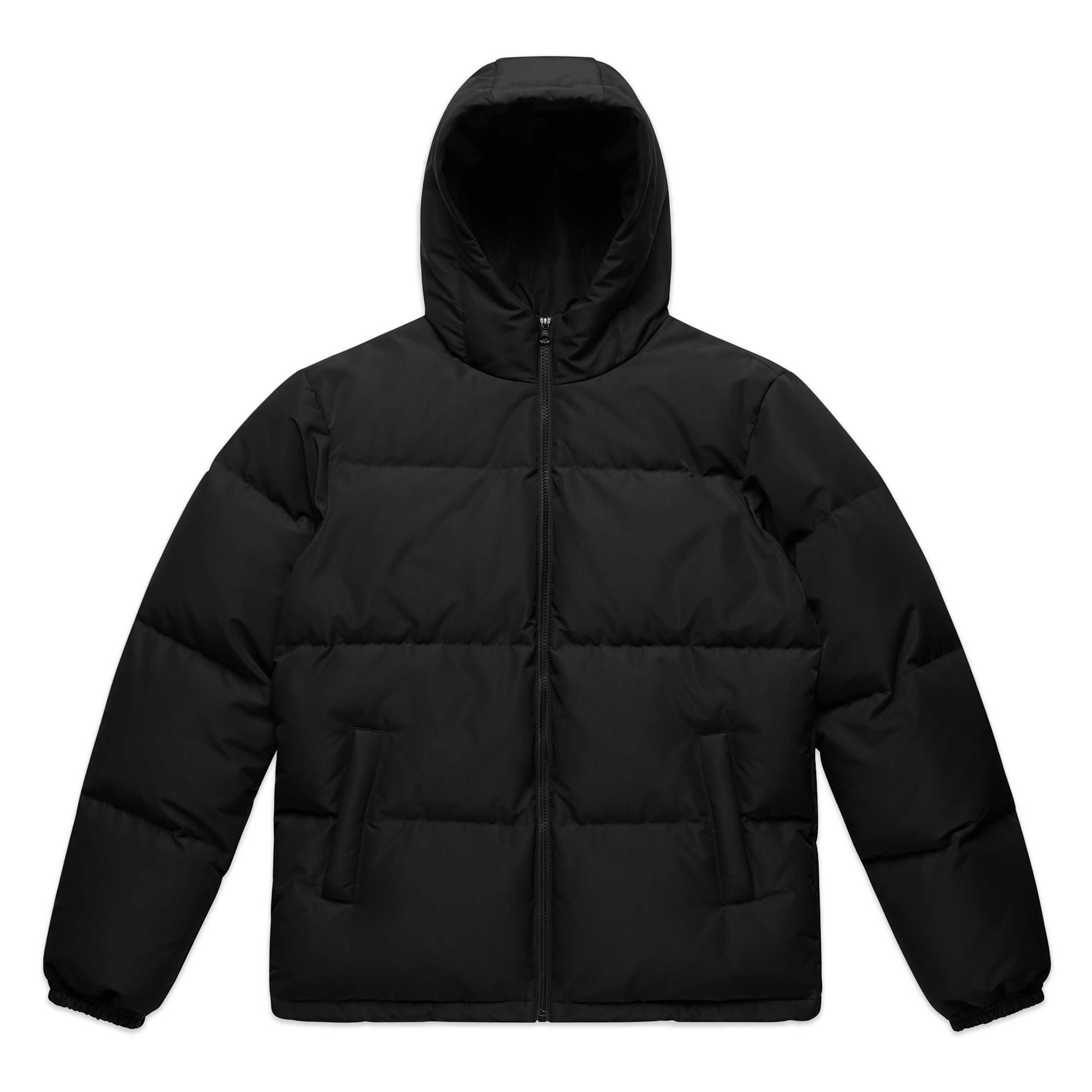 Black padded jacket mens best sale