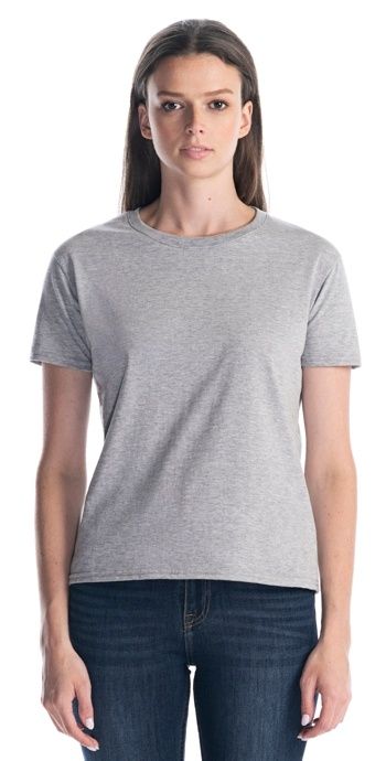 Jerico Ladies Box Cut T Shirt in Heather Grey