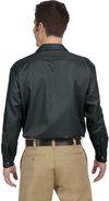Am image of a Custom Dickies Long Sleeve Work Shirt in Charcoal!