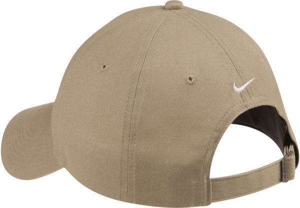 An image of a Custom Nike Unstructured Twill Cap in Dark Khaki!