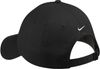 Am image of a Custom Nike Unstructured Twill Cap in Deep Black!