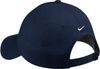 Am image of a Custom Nike Unstructured Twill Cap in Deep Navy!