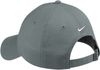 Am image of a Custom Nike Unstructured Twill Cap in Dark Grey!