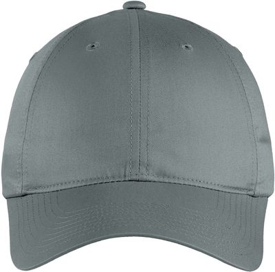 Am image of a Custom Nike Unstructured Twill Cap in Dark Grey!