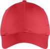 Am image of a Custom Nike Unstructured Twill Cap in Gym Red!