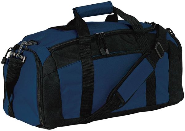 Am image of a Custom Port Authority Gym Bag in Navy!
