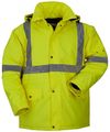 Am image of a Custom Sumaggo High Visibility Winter Parka Jacket in Lime!