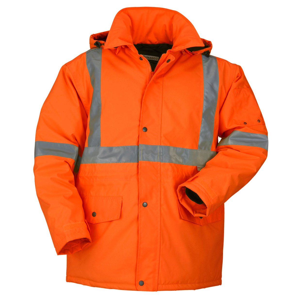 Sumaggo High Visibility Winter Parka Jacket in Orange