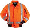 Am image of a Custom Sumaggo High Visibility Winter Bomber Jacket in Orange!