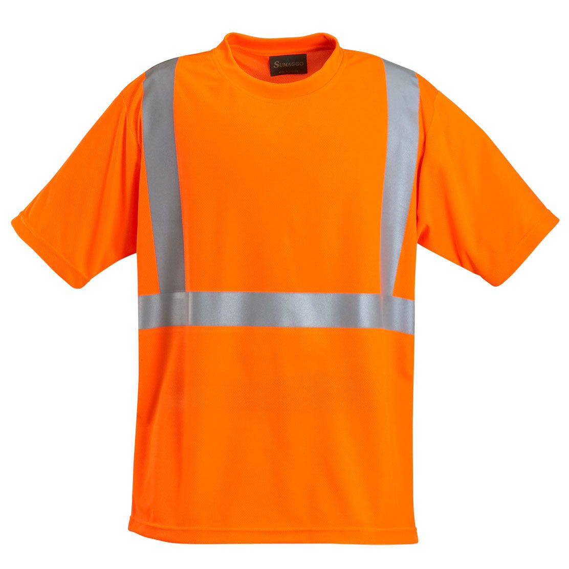 Sumaggo High Visibility Polyester Wicking Shirt in HV ORANGE