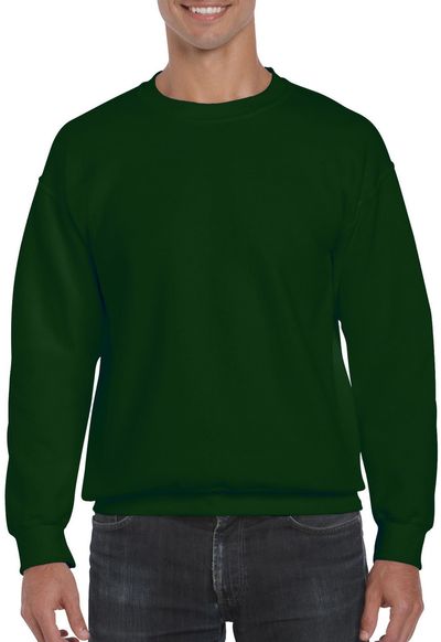 Am image of a Custom Gildan Adult DryBlend Fleece Crew in Forest Green!