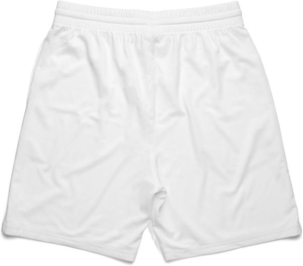 Am image of a Custom AS Colour Men's Court Shorts in White!