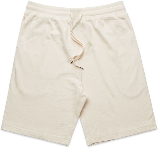 Am image of a Custom AS Colour Mens Stadium Shorts in Ecru!