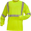 Am image of a Custom Sumaggo High Visibility Wicking Long Sleeve Tshirt in Lime!