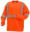 Am image of a Custom Sumaggo High Visibility Wicking Long Sleeve Tshirt in Orange!