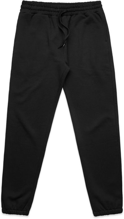 Am image of a Custom AS Colour Mens Stencil Track Pants in Black!