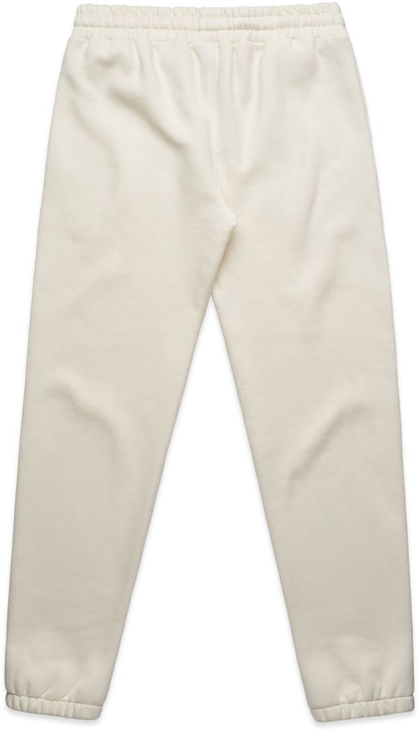 Am image of a Custom AS Colour Mens Stencil Track Pants in Ecru!