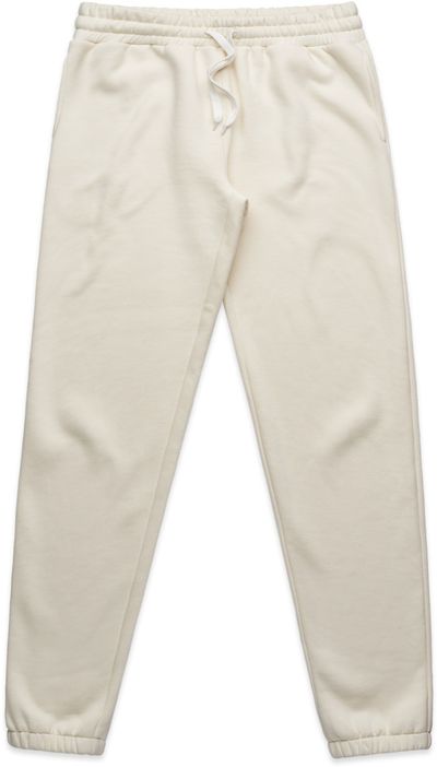 Am image of a Custom AS Colour Mens Stencil Track Pants in Ecru!