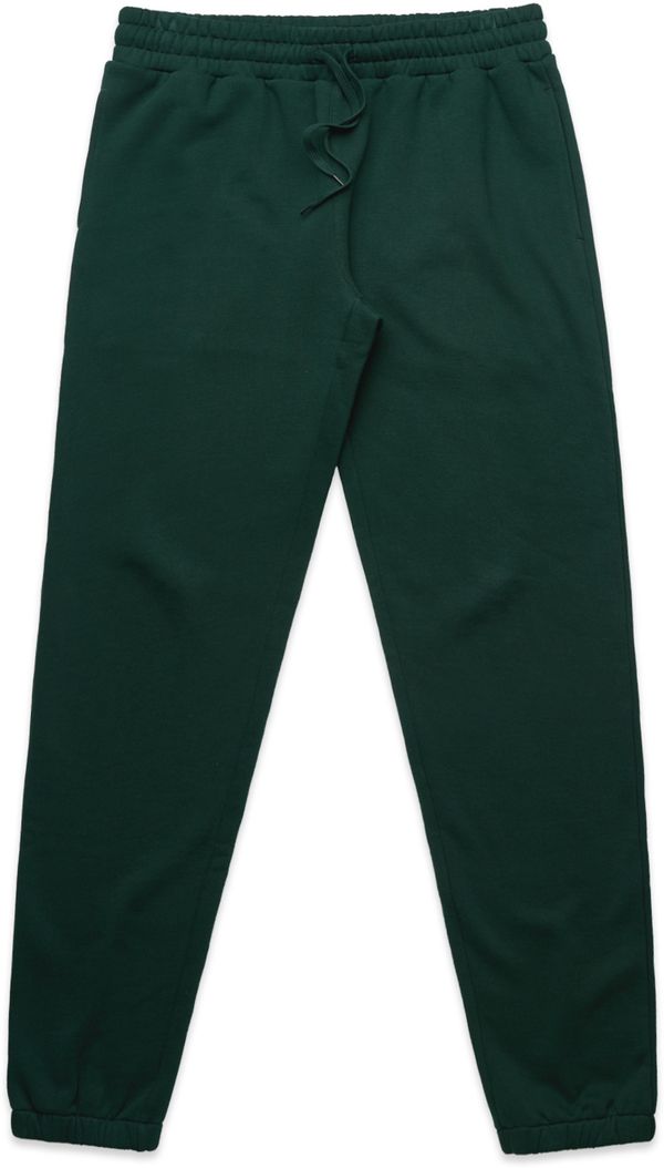 Am image of a Custom AS Colour Mens Stencil Track Pants in Pine Green!