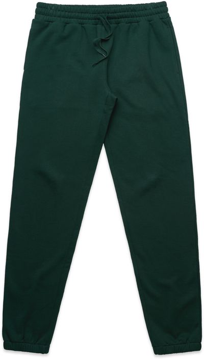 Am image of a Custom AS Colour Mens Stencil Track Pants in Pine Green!